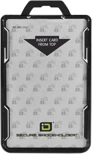 ID Stronghold - Soporte seguro para tarjetas de identificación con bloqueo RFID - Duolite 2 tarjetas - Policarbonato - Soporte de plástico duro