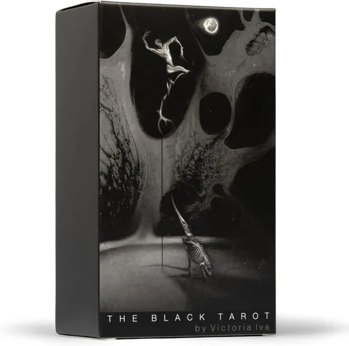 Da Brigh Baraja de cartas de tarot negro para trabajo en las sombras