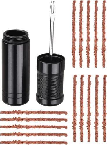 Kit de reparación de neumáticos de bicicleta sin cámara para bicicletas MTB y de carretera, reparación rápida para pinchazos y pisos, incluye