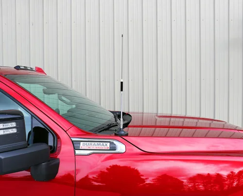 Vista 6 de Votex - Antena CB - 26 pulgadas - Kit completo de antena de radio CB de 27 Mhz - Resorte resistente - Superficie de montaje de imán de fieltro suave