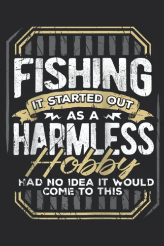 Funny Fishing Fisher Hobby Gifts For Men Raglan Baseball Nice Daily Planner Notepad To Do Schedule, Medium 6x9 Inches, 110 Pages, Printed Cover