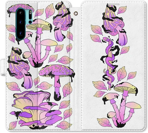 Vista 10 de Funda de repuesto para Huawei P30 Pro P30 Mate 30 Pro Mate 30 Mate 20 Pro Mate 20 Magnético Fast Food Art Salsa Folio Popcorn PU Cuero Tarjetero
