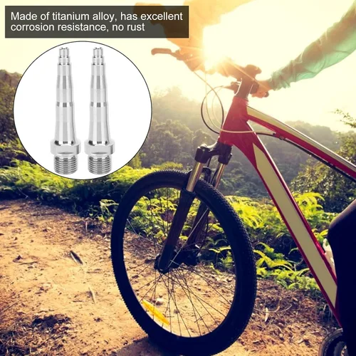 Vista 5 de Pedal de bicicleta Eje de eje de pedal de bicicleta Eje de aleación de eje de repuesto para (3.071 in)