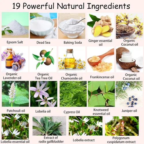 Vista 2 de Baño de asiento para hemorroides, fórmula herbaria para el cuidado de las hemorroides, sal de Epsom, sal del mar muerto, extracto de plantas, 19