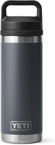 Vista 35 de YETI Rambler - Botella de acero inoxidable con aislamiento al vacío y con tapa Chug, 18 onzas, negro piedra