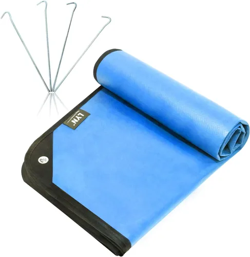 Vista 13 de LYN Manta de emergencia resistente, equipo de supervivencia, impermeable, aislada, lona de emergencia para camping, senderismo, bushcraft