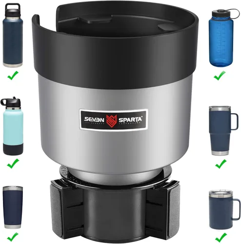 Vista 8 de SEVEN SPARTA - 2 organizadores de portavasos para automóvil con base ajustable, para Hydro Flasks de 32/40 onzas, Yeti Ramblers de 20/26/30 onzas