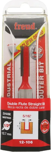 Vista 2 de Broca recta de doble acanaladura Freud, 1564 x 34 de pulgada, con vástago de 12 pulgada, 12-096