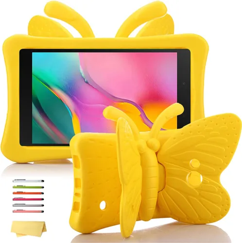 Vista 34 de Funda infantil para tableta Samsung Galaxy Tab A de 8.0 pulgadas (SM-T290/T295/T297/T380/T385/T387) (2019/2018/2017) con soporte y mango