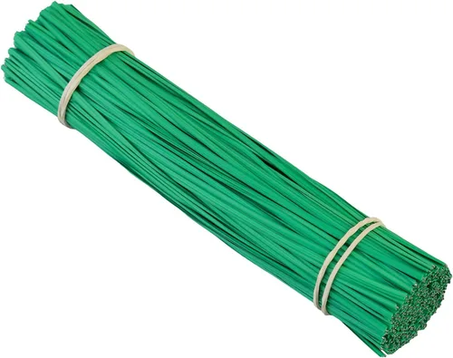 Vista 2 de Tangyinrd 300 lazos de plástico verde de 5 pulgadas, bridas para cables, para bolsos, herramientas de jardinería