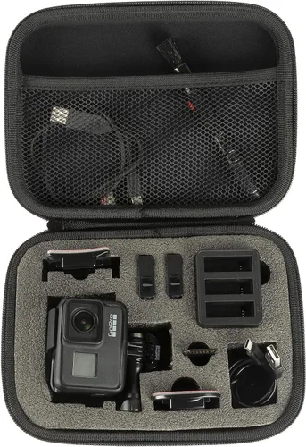 Vista 6 de Ultimaxx Funda profesional de lujo compatible con GoPro Hero 2/3/4/5/6/7/8/9/10/11 y 12, Osmo Action y otras cámaras de acción, con insertos