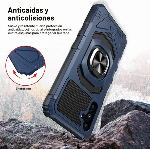 Vista 6 de Ailiber Funda con soporte para Samsung Galaxy A04S/A13, protector