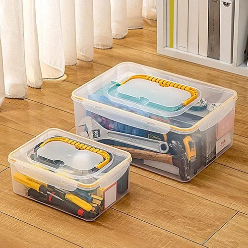 Vista 6 de Storage Boxes,Heavy Duty Organizers Tool Box for Workshops and Garages,Large Capacity Storage Box for Hardware Tool