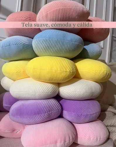 Vista 7 de Almohada de flores, almohadas azules, lindas margaritas, cojín decorativo para el hogar, para cama, sofá, sofá