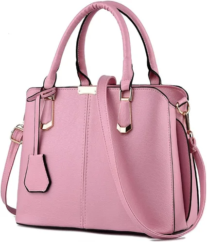 Vista 11 de Bolso de mano para mujer, bolso de mano con asa superior, bolso de hombro Beige