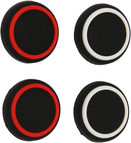 Vista 7 de 4 tapas de joystick con agarres de pulgar, funda de silicona antideslizante para Steam Deck y ROG Ally