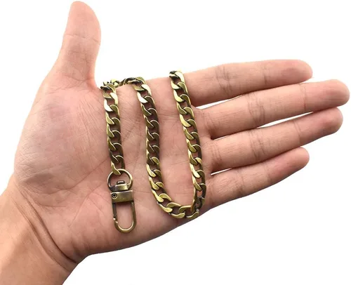 Vista 54 de HAHIYO Mini Pochette - Correa de cadena delgada y ancha de 0.276 in para LV de longitud de 7.9 pulgadas de grosor, oro amarillo brillante