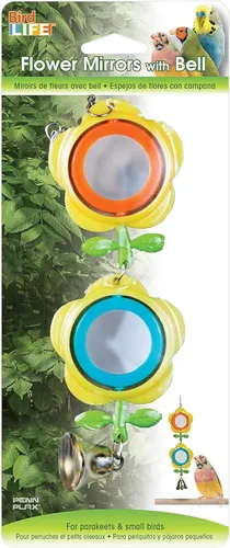 Vista 8 de Penn-Plax Bañera para pájaros con espejo – Accesorio atractivo para bañarse, jugar y cuidar las plumas – Fácil de limpiar e instalar – Ideal