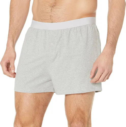 Vista 5 de Tienda Essentials Boxers de jersey de algodón - Ropa interior para hombre, disponible en tallas grandes y altas, paquete de 5