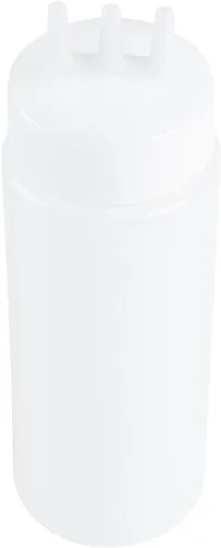 Vista 2 de Botellas exprimibles de condimentos de 12 onzas, 6 botellas exprimibles con puntas de triple dispersión – Botellas pequeñas, flexibles y de plástico