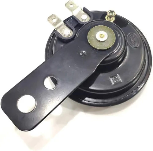 Vista 2 de Bocinas universales para motocicleta, eléctricas, redondas, impermeables, de gran sonido, 12 V, 1.5 A, 105 db, bocina pequeña para motocicleta