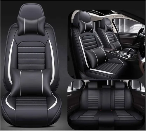 Vista 9 de Car Seat Cover Waterproof Full Set Leather, for Dacia Sandero Stepway 3.GEN 2.Gen 2012 2013 2014 2015-2024, Leather 5-Seat Car Seat Covers All B