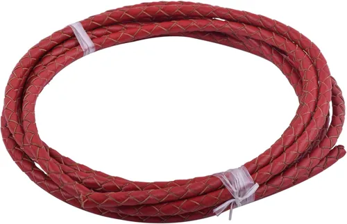 Vista 14 de KONMAY - Cordón de cuero trenzado genuino de 5 yardas, 3.0mm, marrón antiguo, redondo, para cuerda de bolo