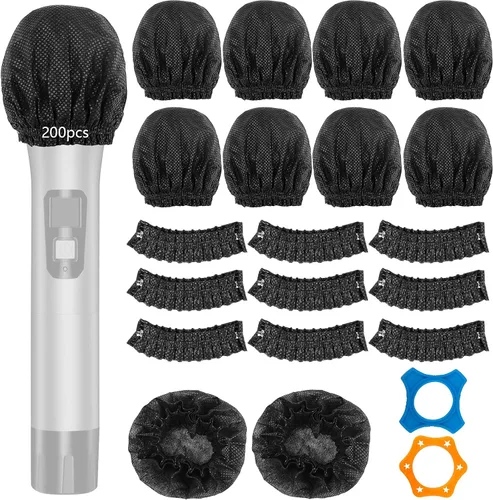 Vista 9 de ChromLives Fundas de espuma para auriculares de solapa, tamaño pequeño, color negro, paquete de 10