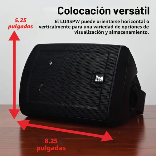 Vista 4 de Dual Electronics LU43PB - Altavoces con cable de 4 pulgadas y 3 vías de alto rendimiento para interiores y exteriores Configuración sin esfuerzo