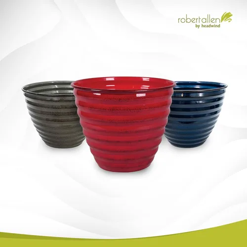 Vista 8 de Maceta decorativa Avondale de la colección clásica Ironstone de Headwind Robert Allen, Autumn Blaze, 10 pulgadas