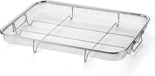 Vista 11 de P&P CHEF Cesta para freidora de aire de 15.4 pulgadas para horno, estante