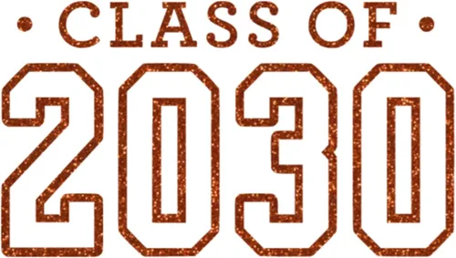 Vista 17 de Class of 2030 Iron On Decal, Senior Class Shirt Patch, Heat Transfer, HTV Graphic Tshirt Sticker, DIY Crafts, Pick Size Color, Iron-On Almost Black