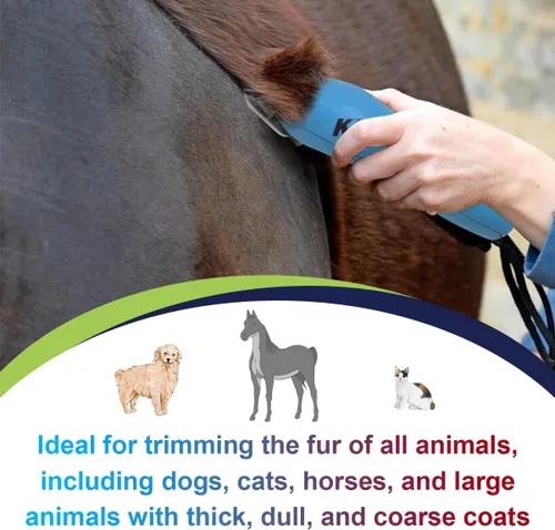 Vista 8 de Cuchillas desmontables para el aseo de perros para mascotas, tamaño 30 W, hoja ancha, longitud de corte de 1/100 pulgadas, compatible con A***s