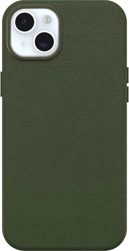 Vista 16 de OtterBox iPhone 15 Symmetry Series Cactus Cuero para MagSafe - Negro ASH (Negro)