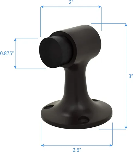 Vista 2 de Nuk3y - Tope de parachoques de montaje en piso de alta resistencia comercial de 3 pulgadas (bronce aceitado)