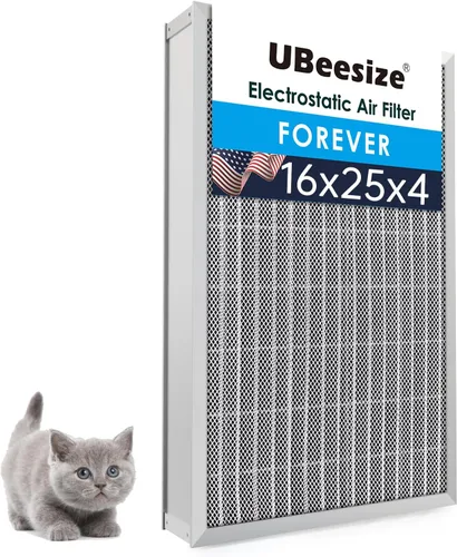 Vista 21 de UBeesize - Filtro de aire reutilizable de 20 x 20 x 1 pulgadas, lavable, MERV 8, permanente, electrostático, para aire acondicionado y HVAC