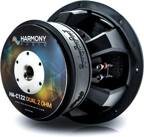 Vista 4 de Harmony Audio HA-C122 Car Stereo Competition Carbon 12" Sub 2200W Dual 2 Ohm Subwoofer Nuevo