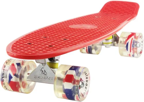 Vista 7 de Meketec Skateboards Mini Cruiser - Patineta (56 cm), diseño retro para niños chicos jóvenes principiantes
