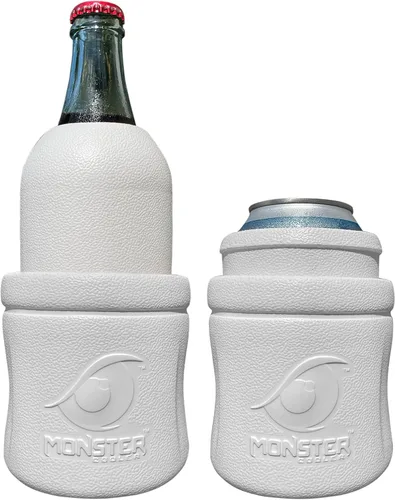 Solo enfriador de latas/botellas ajustable 3 en 1, solo enfriador de bebidas ligero e indestructible, se adapta a la mayoría de formas y tamaños de