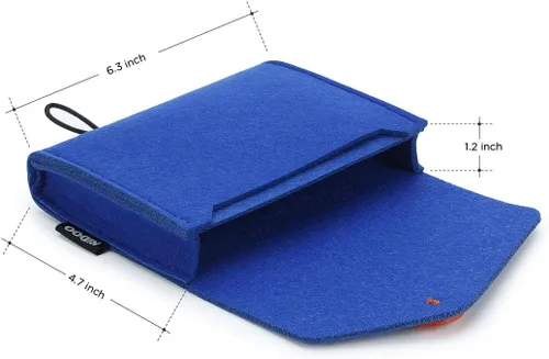 Vista 3 de NIDOO Bolsa de almacenamiento portátil de fieltro, accesorios electrónicos Funda protectora para MacBook adaptador de corriente, mouse, teléfono