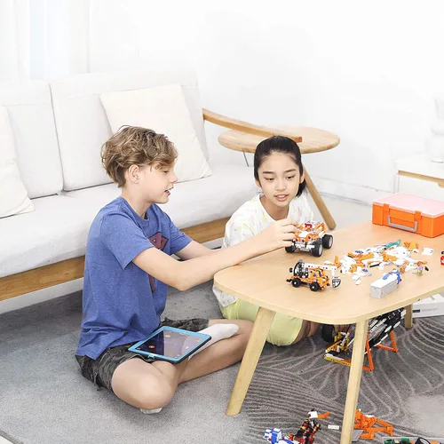 Vista 7 de Apitor SuperBot, juguete educativo de bloques de construcción de programación STEM para niños, 18 en 1, aprendizaje de codificación, robot RC