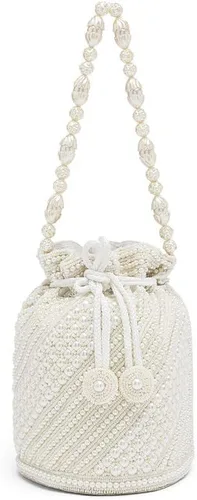 Vista 8 de Aheli Bags Gift for Women Evening Bag Clutch Ethnic Bride Purse with Drawstring