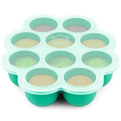 Vista 11 de KeaBabies Bandejas de silicona para congelador de alimentos con tapa, 2 onzas x 10 vainas, recipientes de almacenamiento de alimentos para bebés