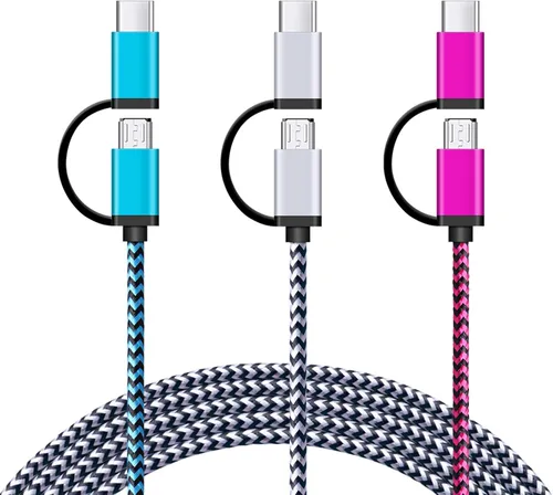 Vista 8 de Adaptador de auriculares Samsung Galaxy S26, 2 en 1, USB C a conector de audio auxiliar de 0.138 in con cable de carga rápida de 60 W para Galaxy