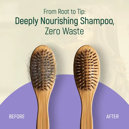 Vista 6 de Barra de champú de agua de proteína de arroz sólido con jabón para el cabello con efecto acondicionador - Barras de champú para cabello con todos