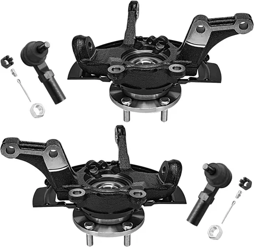 Vista 105 de Detroit Axle - Conjunto de manguetas de dirección delanteras de 2 piezas para Hyundai Accent 06-11, 2 manguetas de dirección y conjunto de buje