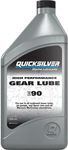 Vista 9 de Quicksilver 858065Q01 SAE 90 Lubricante de engranajes de alto rendimiento, 2.5 galones