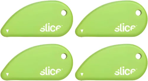 Vista 25 de Slice 00200 cutter de seguridad con hoja de cerámica, corta papel y cupones, no corta la piel, Verde, 1