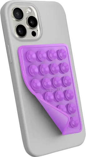 Vista 20 de Soporte de teléfono StickyGrippy con ventosa, accesorio adhesivo de silicona para teléfono para iPhone y Android, juguete antiestrés de espejo