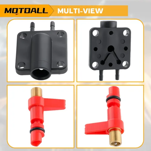 Vista 5 de MOTOALL 18-7044 Kit de válvula de mantenimiento de servicio de solenoide de cebador compatible con 18-7044 Johnson Evinrude 175158